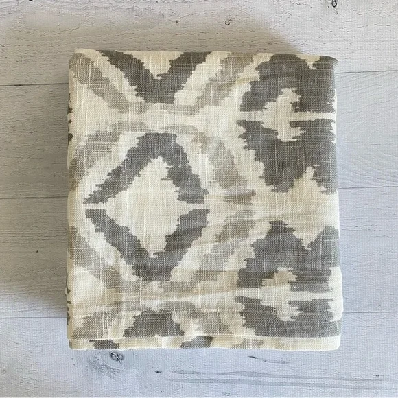 West Elm Linen Blend Curtains Grey Cream 48x84 Set of two - Picture 5 of 5